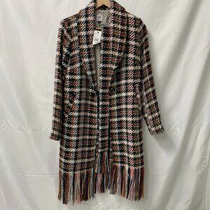NWT CAbi 3901 Regency Coat in Noble Plaid size XS